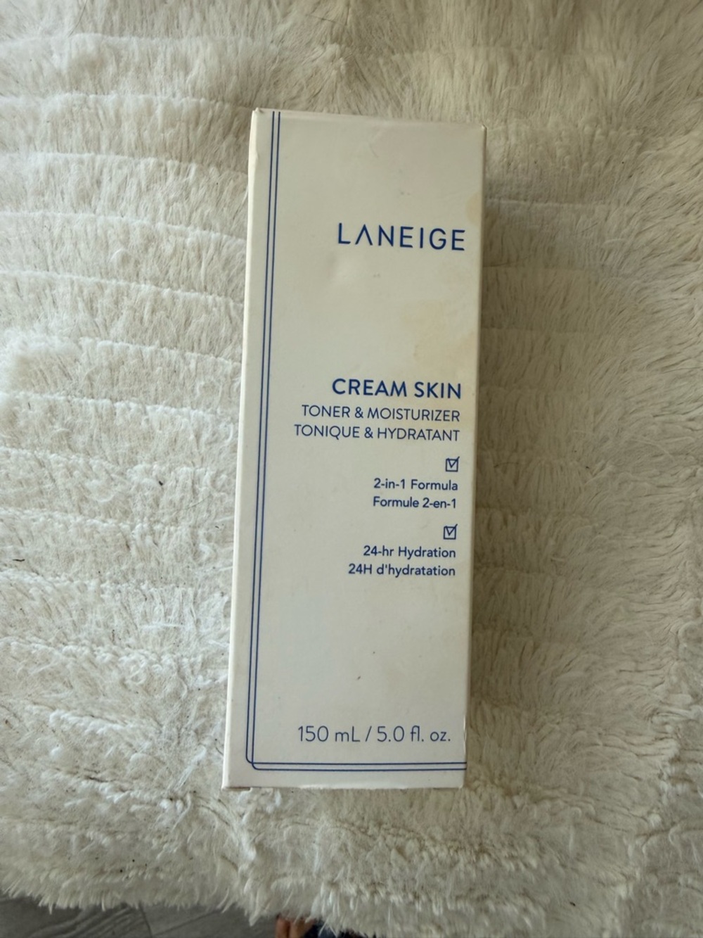 LANEIGE Cream Skin Toner & Moisturizer - White and Blue Accents